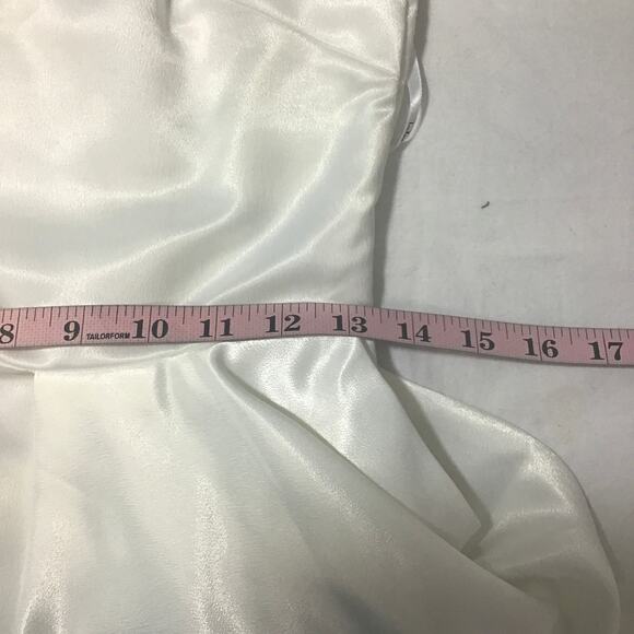 LULU'S S Ivory Off White Lifetime of Romance Backless Wide-Leg Jumpsuit B170 - Picture 6 of 11